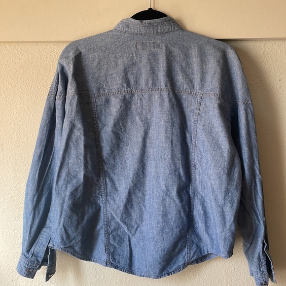 Vintage Chaus Sports Petites southwestern style cotton long sleeve button down - Picture 6 of 6